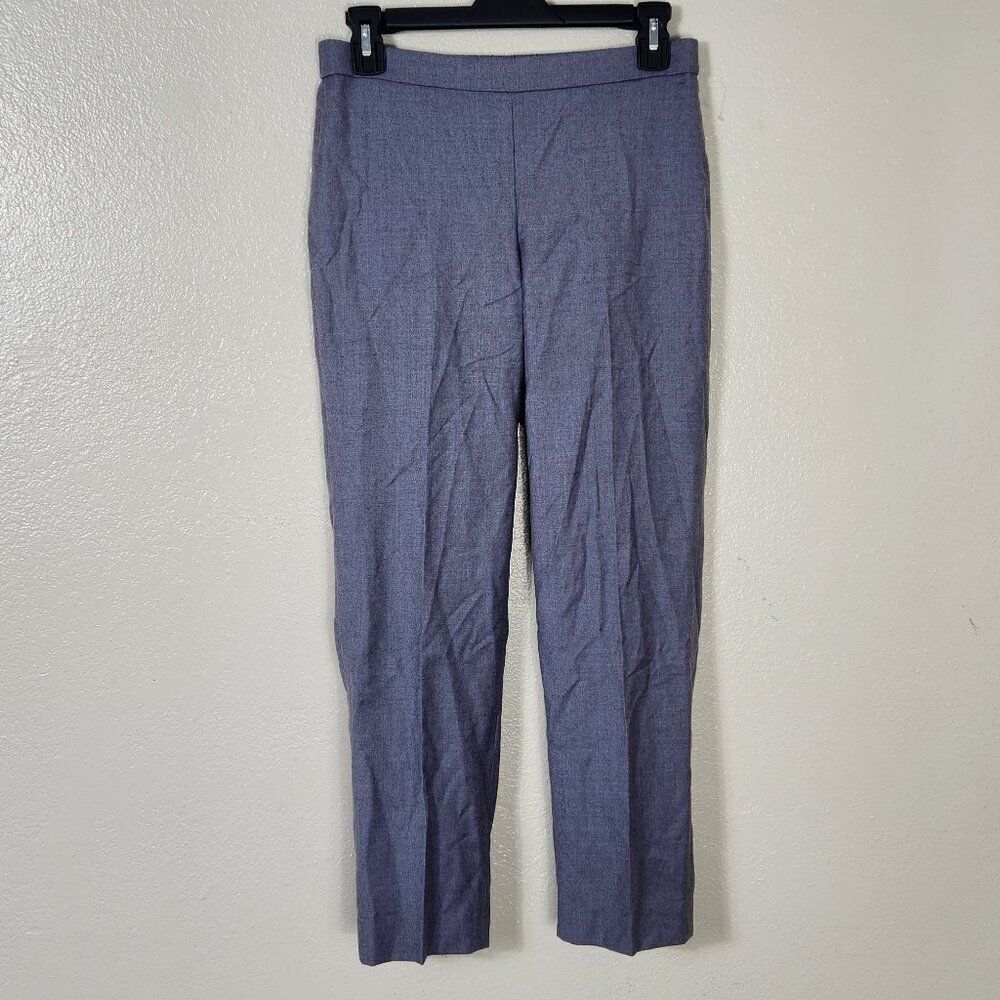 Theory Basic Pull On Pant Size 2 NWT Lavender Melange Sleek Flannel MRSP $345